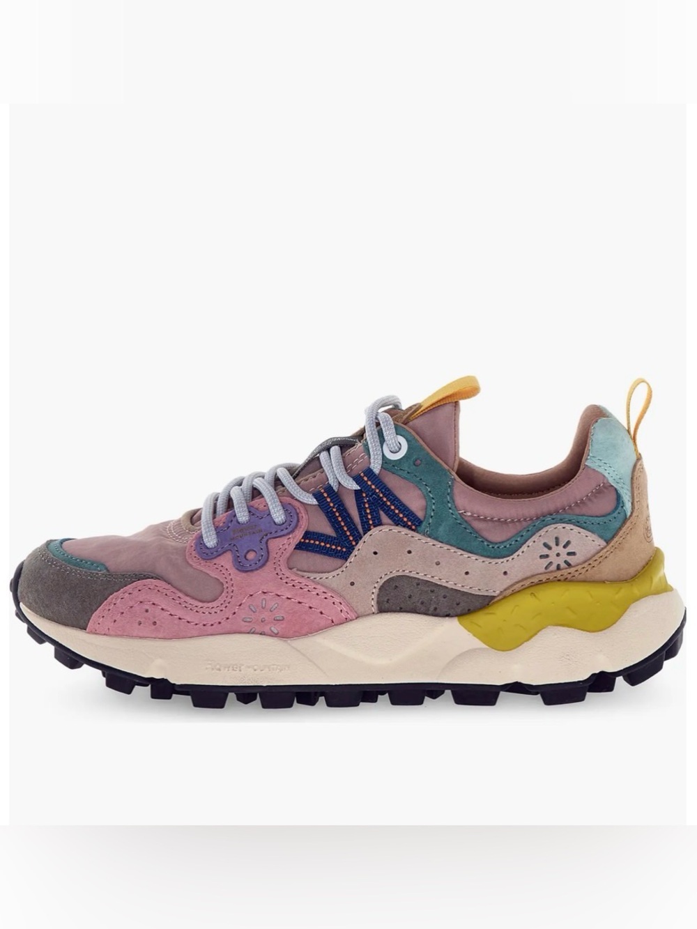 NWT Flower Mountain Yamano 3 Sneaker in Cipria- Grey- Light Pink